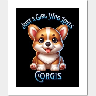 Adorable Corgi Lover Art - For Her Royal Cuteness Posters and Art